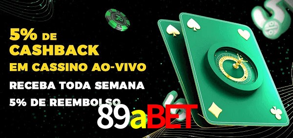 Promoções do cassino ao Vivo 89abet